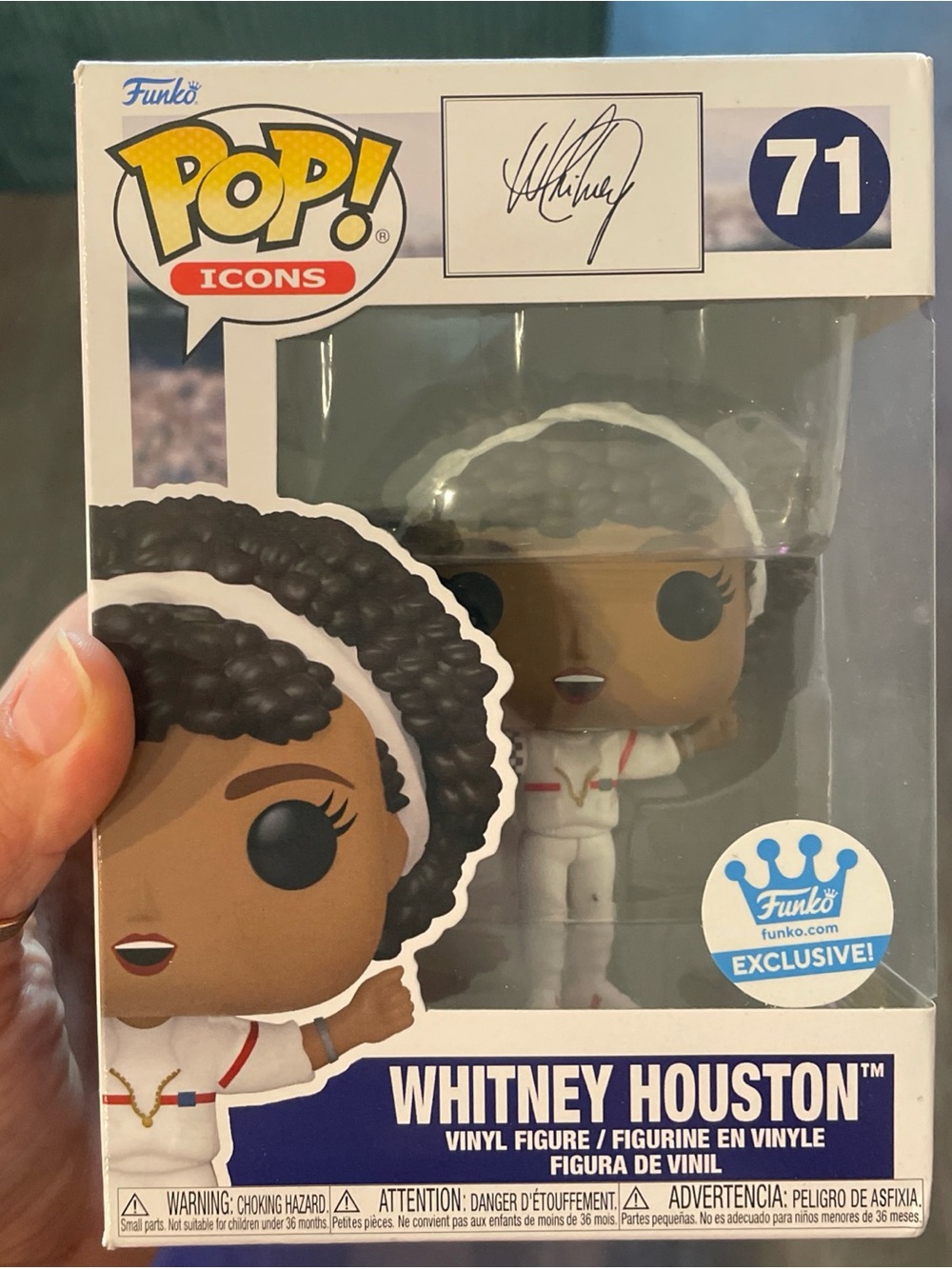 Funko Pop! Icons Whitney Houston in Funko.com Exclusive NIB